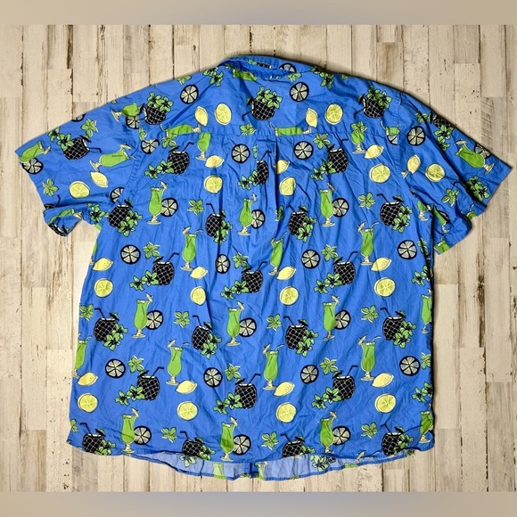 HB Sport 3XLT Men's Short Sleeve Shirt Floral Hawaiian Travel 100% Cotton - Picture 7 of 9